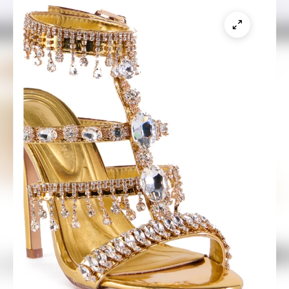 AZALEA WANG BAPTISTA GOLD SANDAL - 11